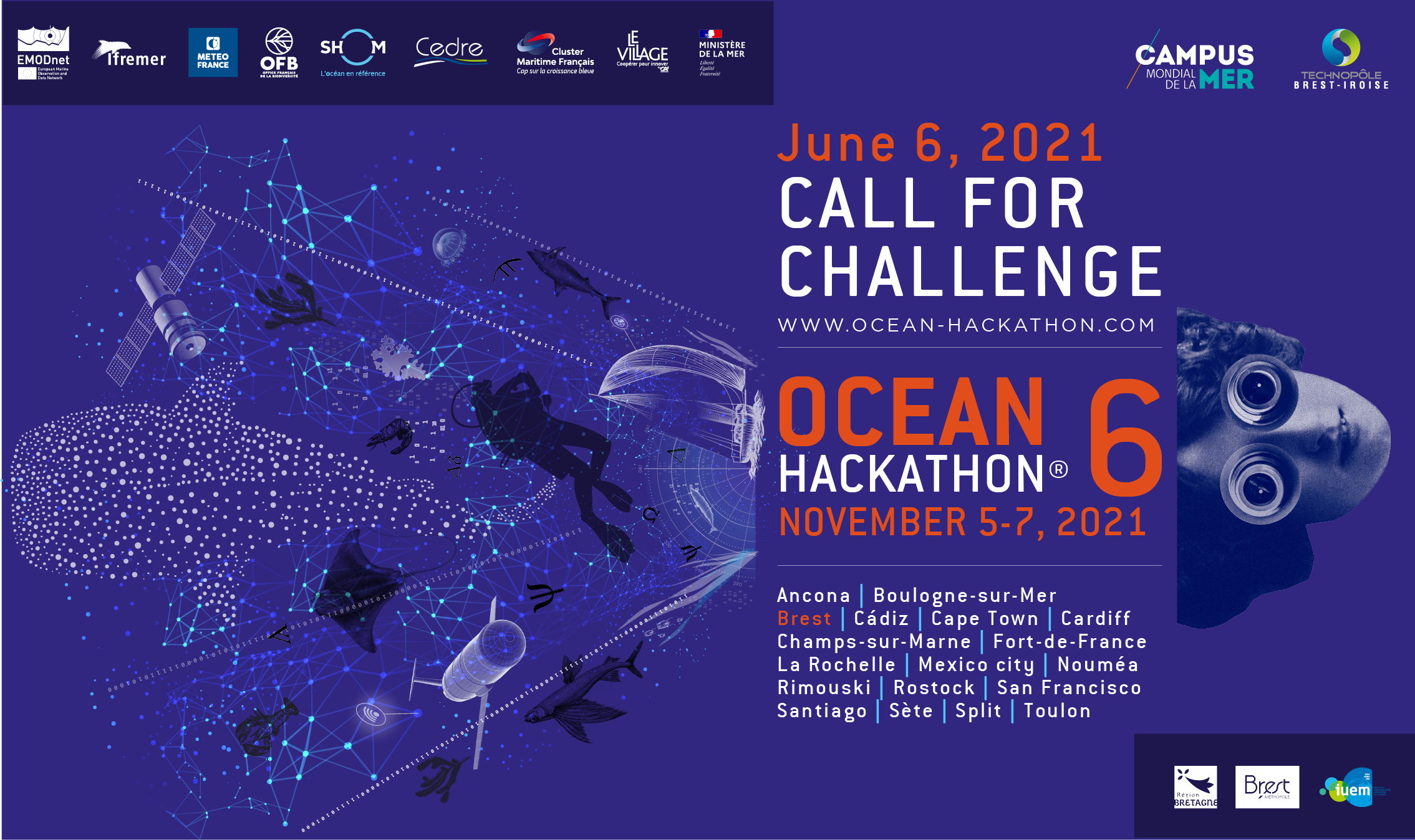 Appel à défis ouvert ! Ocean Hackathon édition Brest