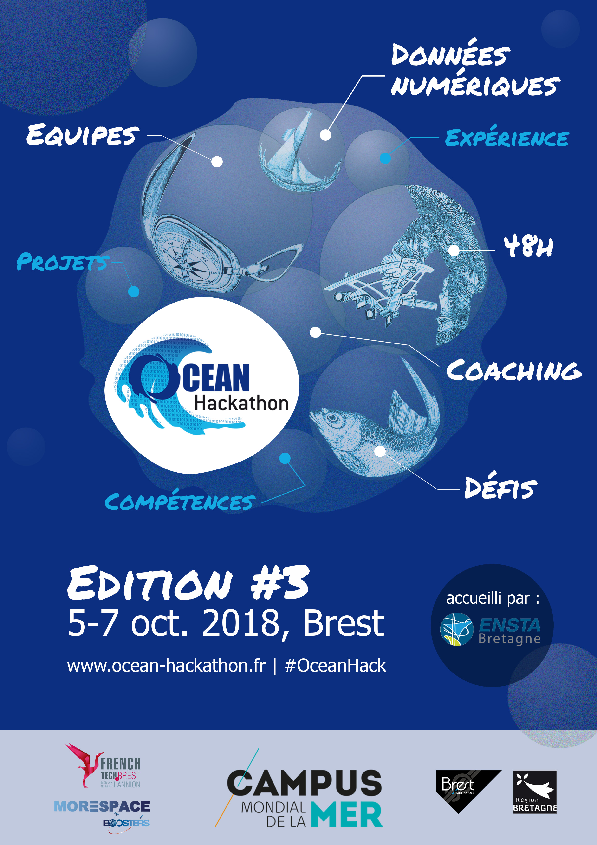 Ocean Hackathon #3 du 5 au 7 octobre 2018 à l’ENSTA Bretagne