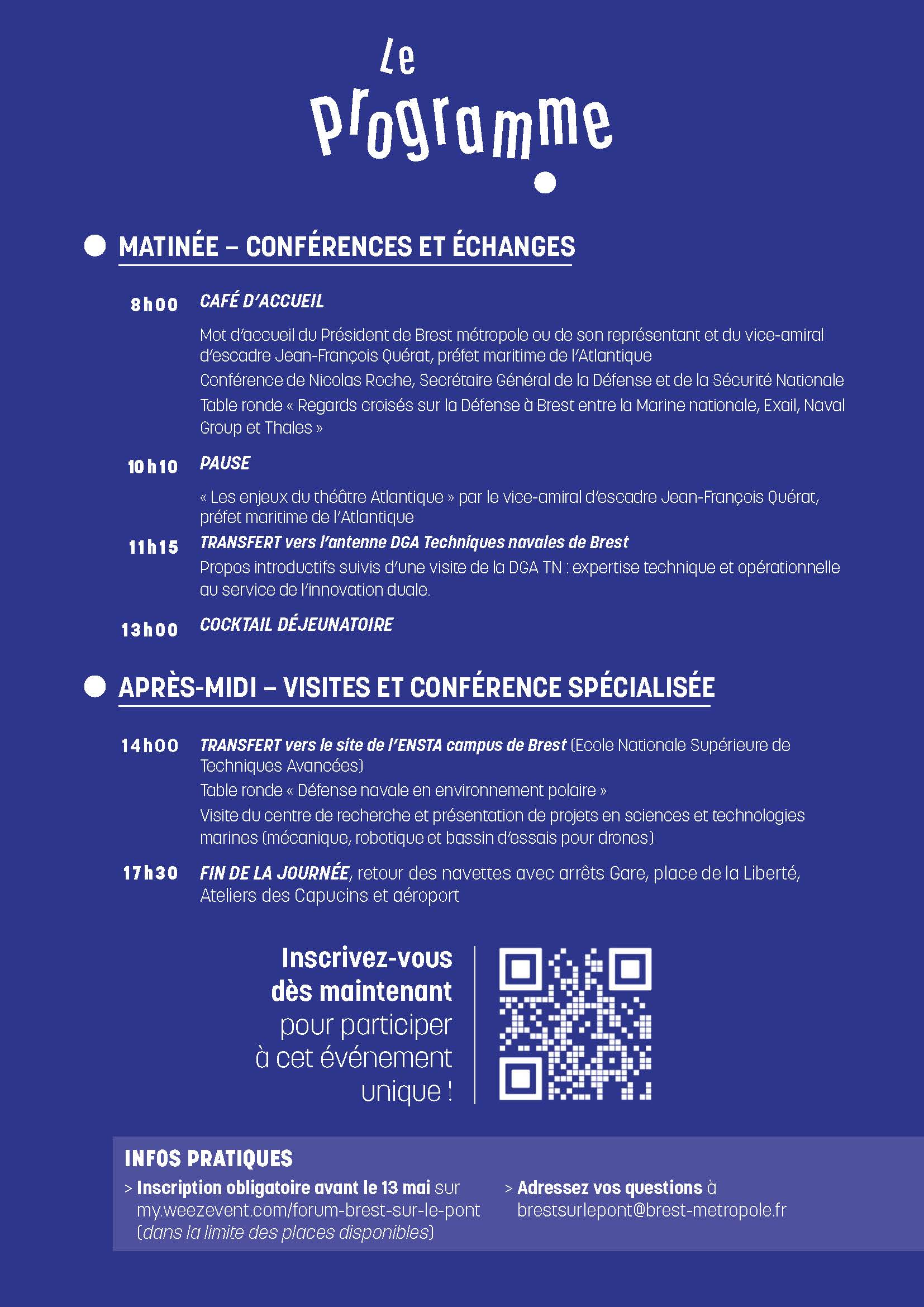 Programme détaillé de l’événement
