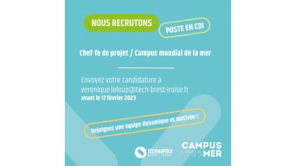 Chef·fe de projets Campus mondial de la mer