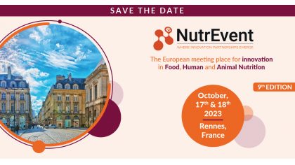 Startups adhérentes du Technopôle, Bénéficiez d'un tarif préférentiel pour NutrEvent (17-18 octobre 2023, Rennes)