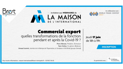 [WEBINAIRE] Transformations de la fonction de commercial export, pendant et après la Covid-19  - Focus #EXPORT - 17 juin 2021 à 18h