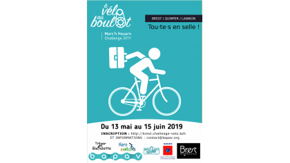 Challenge à vélo au boulot, du 13 mai au 15 juin