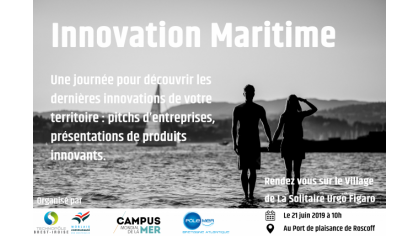 Innovation Maritime. 1 journée à Roscoff pendant La Solitaire Urgo Le Figaro
