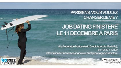 Entreprises du Finistère, vous recrutez ? Job Dating à Paris le 11 décembre.