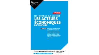 COVID-19 / Les mesures pour soutenir les acteurs économiques de notre territoire