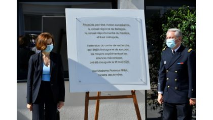 Florence Parly, ministre des Armées, inaugure l’extension du centre de recherche de l’ENSTA Bretagne