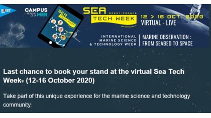 Réservez votre stand pendant la Sea Tech Week