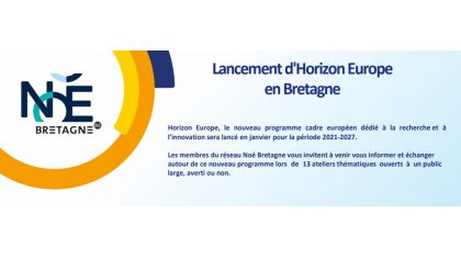 HORIZON EUROPE expliqué en 13 ateliers thématiques | On note les dates !