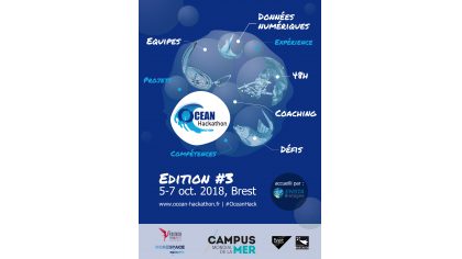 Ocean Hackathon #3 du 5 au 7 octobre 2018 à l’ENSTA Bretagne