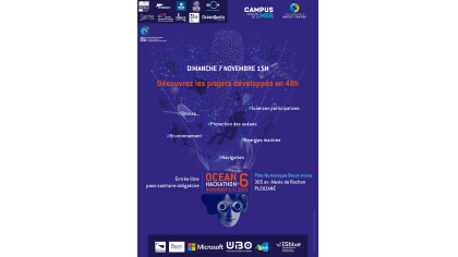 Ouvert au grand public : restitution des projets OCEAN HACKATHON #Brest