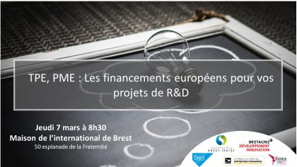TPE, PME : les financements européens pour vos projets de Recherche, Développement, Innovation 