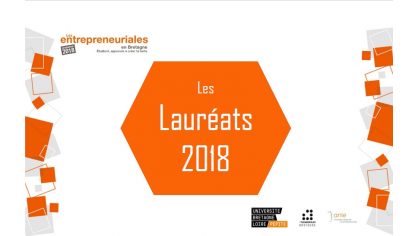 Entrepreneuriales Bretagne Pays de la Loire. Les lauréats 2018 // 2 projets accompagnés par le Technopôle
