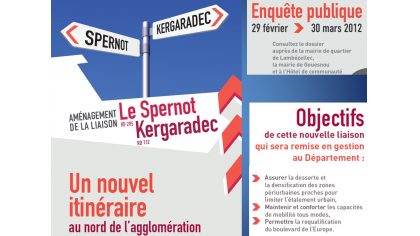 Brest - Enquête publique laison nord - date limite 30 MARS 2012