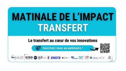 WEBINAIRE "Matinale de l'impact" - Le transfert au cœur de vos innovations