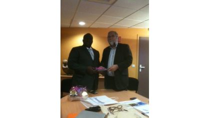 Visite à Brest du Ministre de la mer et des ressources agricoles et halieutiques de Côte d'Ivoire