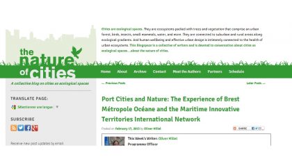 Port Cities and Nature | Les Villes Portuaires et la Nature ... un article de Brest, Marseille & Montreal !