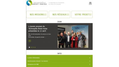 Le site web du Technopôle en RWD … ou, pour faire plus simple, en mode  « interface auto-adaptable »