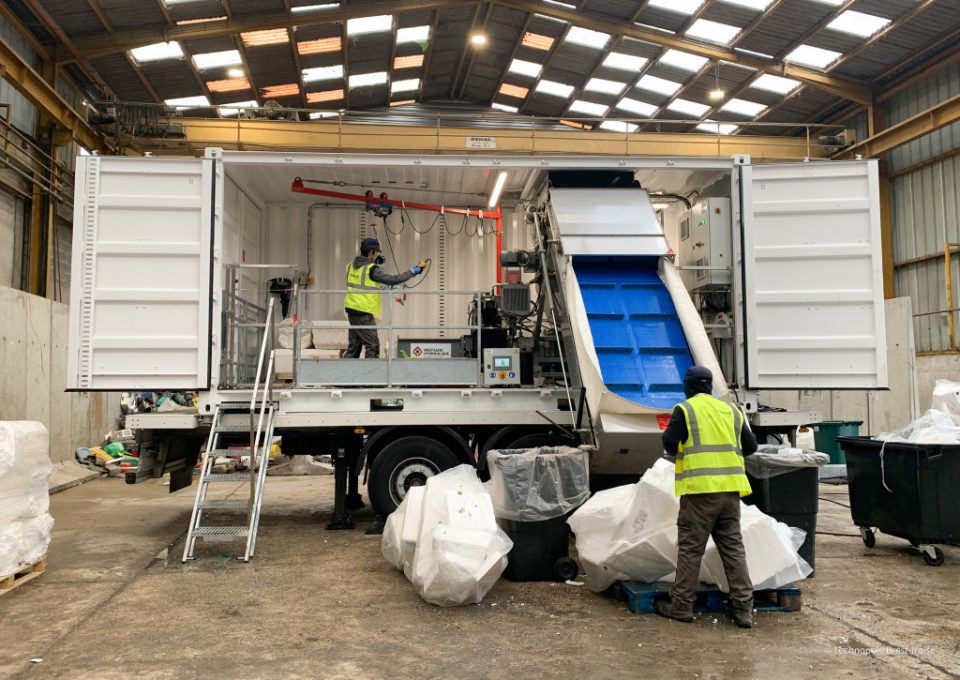 Tribord compacte le polystyrène expansé en mobilité 