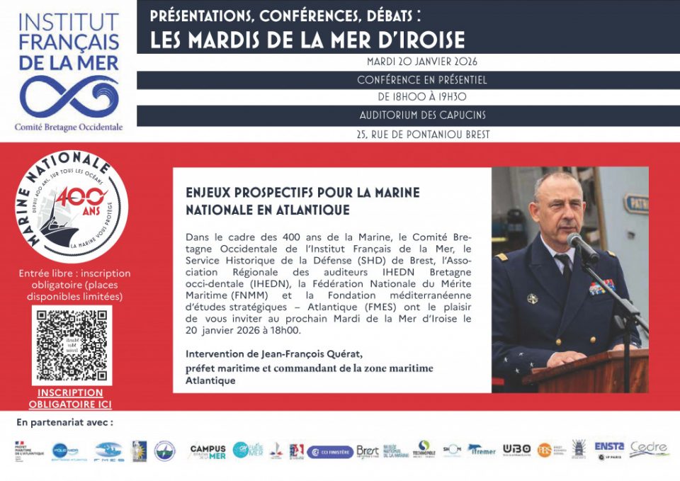 Les Mardis de la Mer d'Iroise : Enjeux prospectifs pour la marine nationale en atlantique