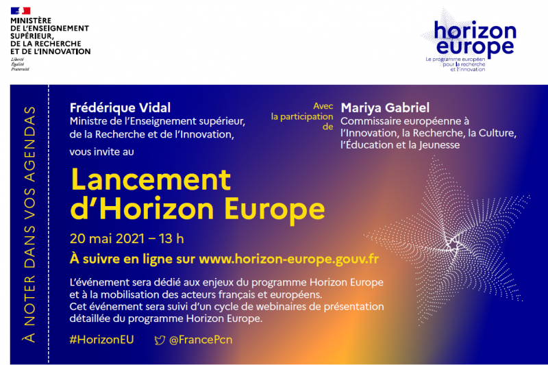 lancement du programme Horizon Europe en France