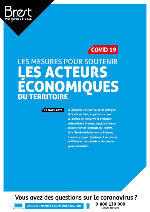 COVID-19 / Les mesures pour soutenir les acteurs économiques de notre territoire