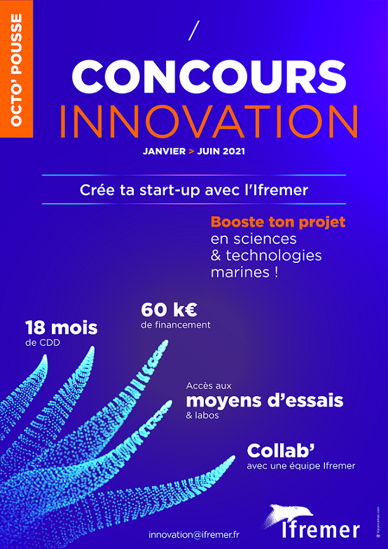 Lancement concours d'innovation Octo'pousse - Crée ta startup à l'Ifremer
