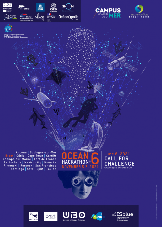 Appel à défis ouvert jusqu'au 6 juin ! Ocean Hackathon édition Brest