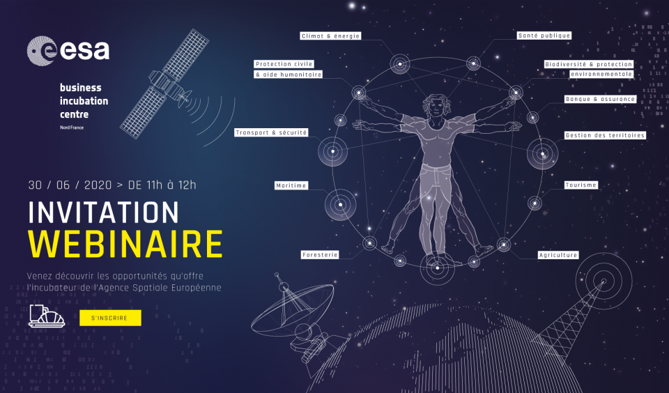 [Webinaire] L'incubateur de l'Agence Spatiale Européenne. Quelles opportunités pour votre startup ?